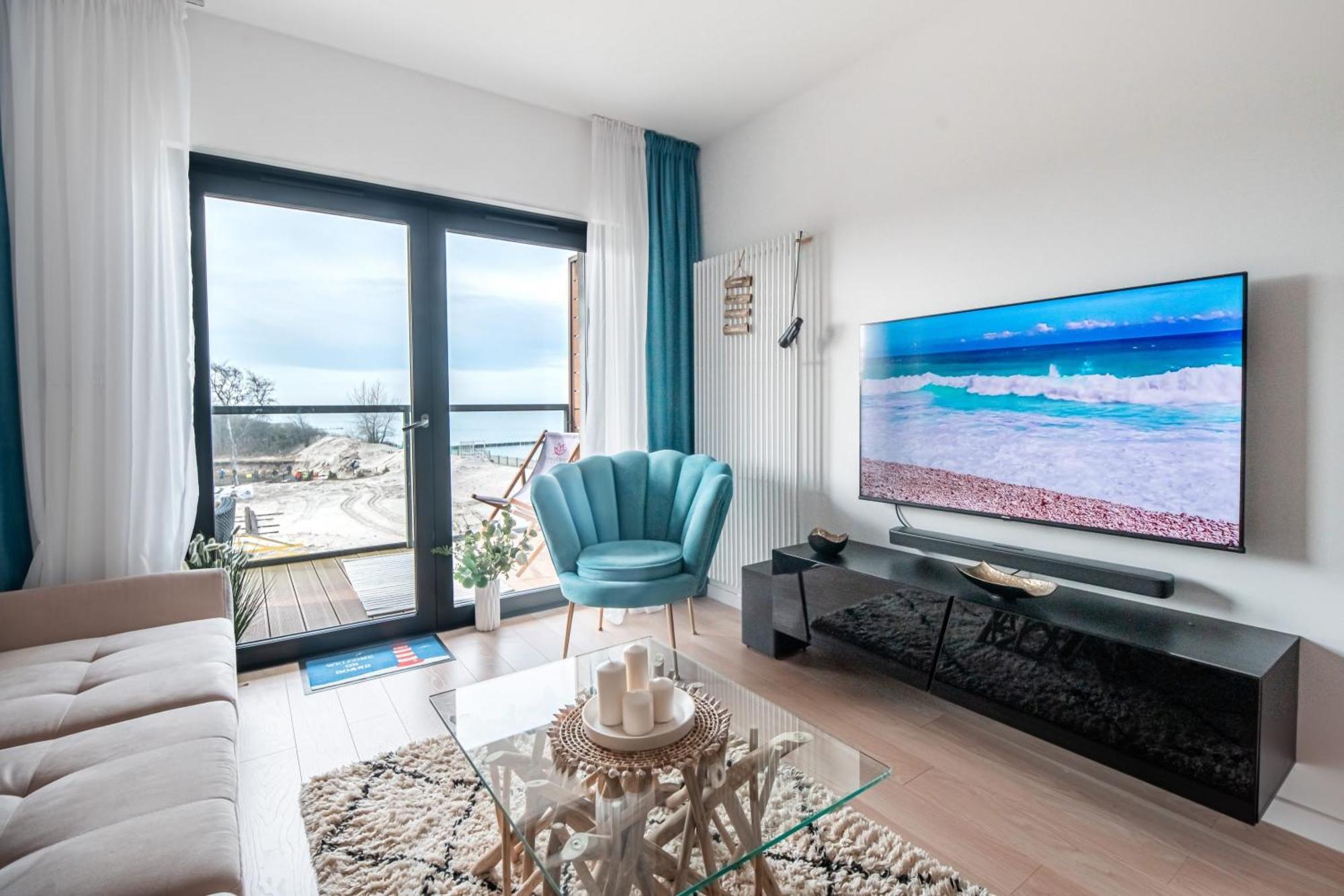 Seaview Plaza Apartment Dziwnow Bagian luar foto